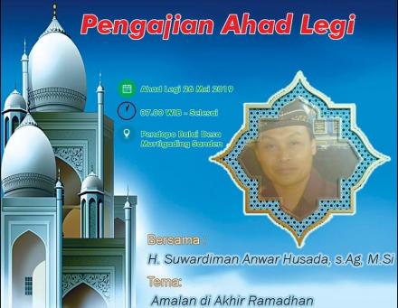 BMT Artha Amanah, Persiapkan Pengajian Ahad Legi